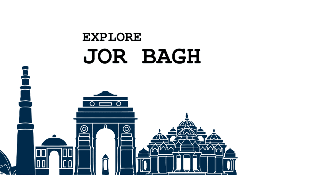 Blue and White Minimalist India New Delhi Vlog YouTube Thumbnail 4 • South Delhi Finest Homes Jor Bagh