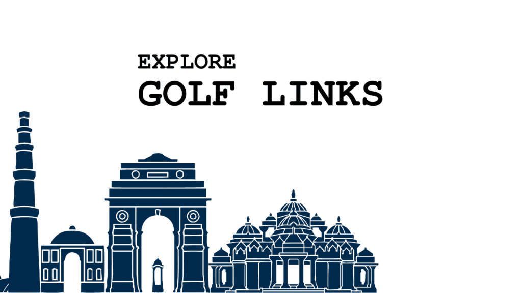 Blue and White Minimalist India New Delhi Vlog YouTube Thumbnail 6 • South Delhi Finest Homes Golf Links