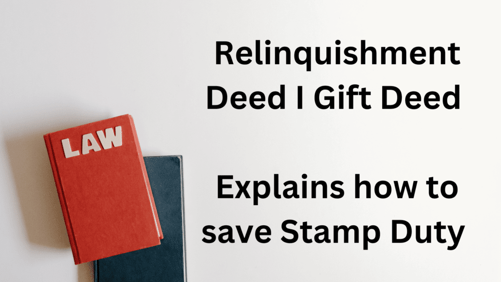 Relinquishment Deed • South Delhi Finest Homes Relinquishment Deed